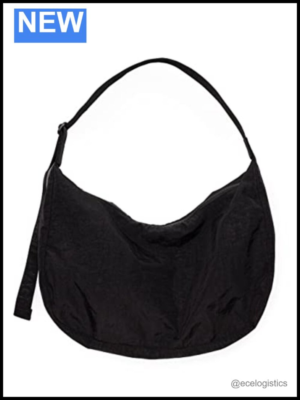 Large Nylon Crescent Bag Machine Washable Adjustable Strap